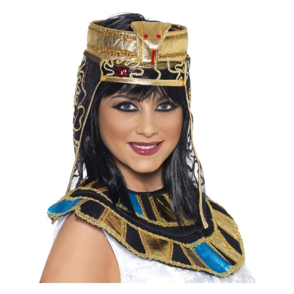 Smiffys Womens/Ladies Egyptian Costume Headpiece / Gold/Black